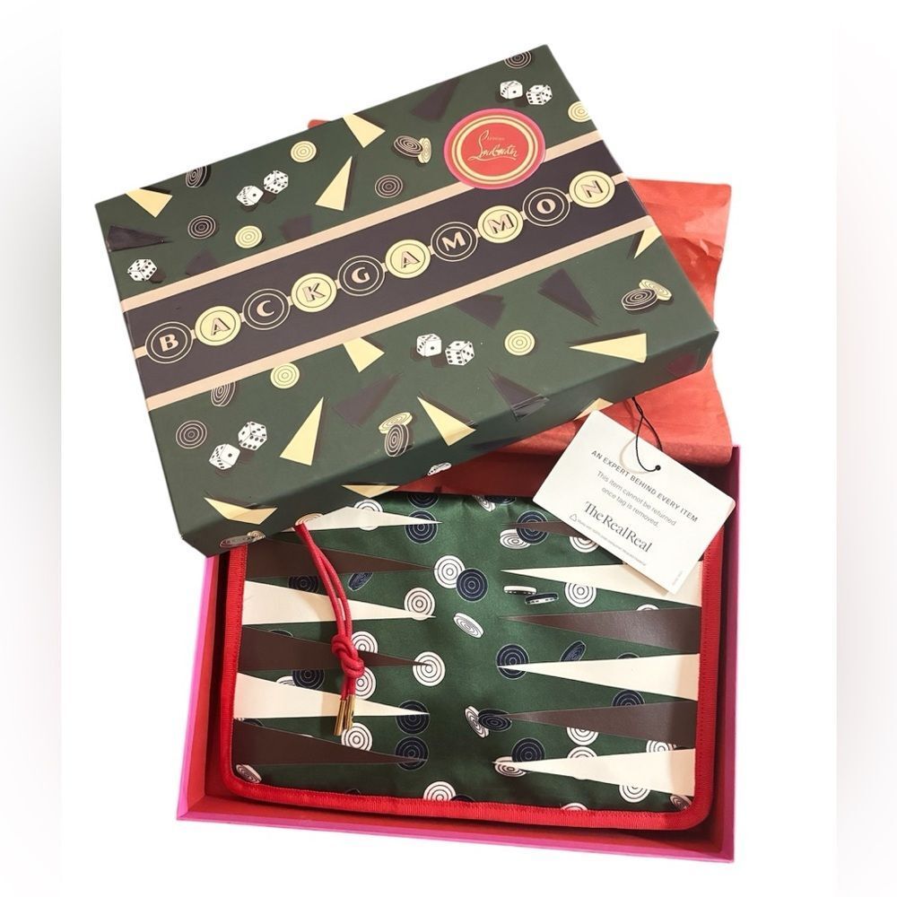 Christian Louboutin Backgammon Set Beach Portable or Table Game